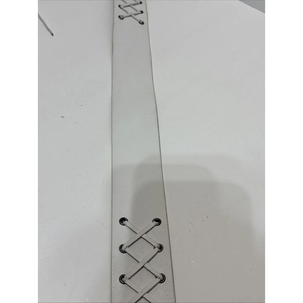 Express white leather